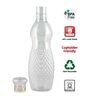 Crystal Design 1 Ltr Plastic (Set Of 6 ) Water Bottle