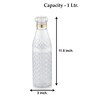 Crystal Design 1 Ltr Plastic (Set Of 6 ) Water Bottle