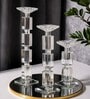 Crystal Elegance Transparent Candle Stand