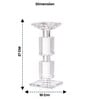 Crystal Elegance Transparent Candle Stand