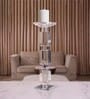 Crystal Elegance Transparent Candle Stand