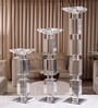 Crystal Elegance Transparent Candle Stand