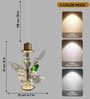 Crystal Floral LED Pendant Light with 3 Color Modes