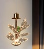 Crystal Floral LED Pendant Light with 3 Color Modes