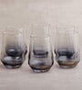 (Set Of 6) Crystal Glass Lead Free Black Cocktail Glass