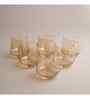 (Set Of 6) Crystal Glass Lead Free Golden Cocktail Glass
