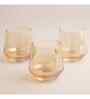 (Set Of 6) Crystal Glass Lead Free Golden Cocktail Glass