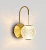 Crystal Globe Wall Light