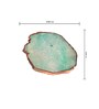 Crystal Green Stone Set of 2 Table Coasters