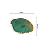 Crystal Green Stone Set of 4 Table Coasters