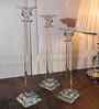 Crystal Ivory Transparent Candle Stand