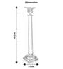 Crystal Ivory Transparent Candle Stand