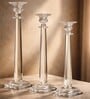 Crystal Ivory Transparent Candle Stand