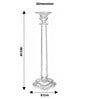 Crystal Ivory Transparent Candle Stand