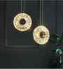 Crystal LED Ring Chandelier in Gold | Luxury Hanging Light
