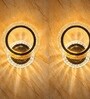 Crystal LED Wall Circle Design Set of 2