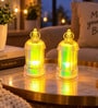 Crystal Look LED Tealight Decorative Candle-Set of 2