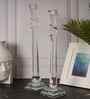 Crystal Lustre Glow Transparent Candle Stand