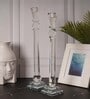Crystal Lustre Glow Transparent Candle Stand