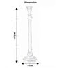 Crystal Lustre Glow Transparent Candle Stand