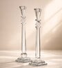 Crystal Lustre Glow Transparent Candle Stand