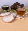Crystal White Stone Set of 4 Table Coasters