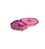 Crystal Pink Stone Set of 2 Table Coasters