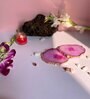 Crystal Pink Stone Set of 2 Table Coasters
