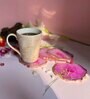 Crystal Pink Stone Set of 4 Table Coasters