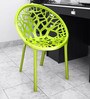 Crystal Plastic Chair in Lime Green Colour