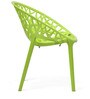 Crystalpp Plastic Chair in Lime Green Finish, Set of 2