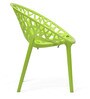 Crystal Plastic Chair in Lime Green Colour