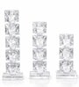 Crystal Prismatic Glows Transparent Candle Stand