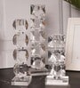 Crystal Prismatic Glows Transparent Candle Stand