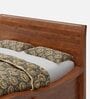 Rys Solid Wood King Size Bed in Brown Colour With Storage
