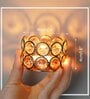 Crystal Tealight Candle Holder Votives, Gold, Pack of 6