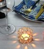 Crystal Tealight Candle Holder Votives, Gold, Pack of 6