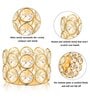 Crystal Tealight Candle Holder Votives, Gold, Pack of 6