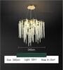  Crystal Tree Branches Golden Chandelier Lighting Fixture, Ceiling Hanging Light for Dining Room Bedroom Living Room Entryway, (with G9 Bulb Holder) 600MM Diameter (50Pcs K9 Branches)