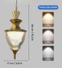 Crystal Urn Shape LED Pendant Light with 3 Color Modes