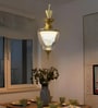 Crystal Urn Shape LED Pendant Light with 3 Color Modes