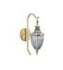 Crystorama Beautiful Textured Smoke Glass Hanging Wall Light