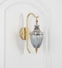 Crystorama Beautiful Textured Smoke Glass Hanging Wall Light