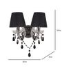 Marsden Metal Wall Mounted Uplight Sconce (Black)