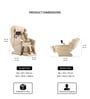 CS Leather Premium Massage Chair In Ivory Colour CS Leather Premium Massage Chair In Ivory Colour