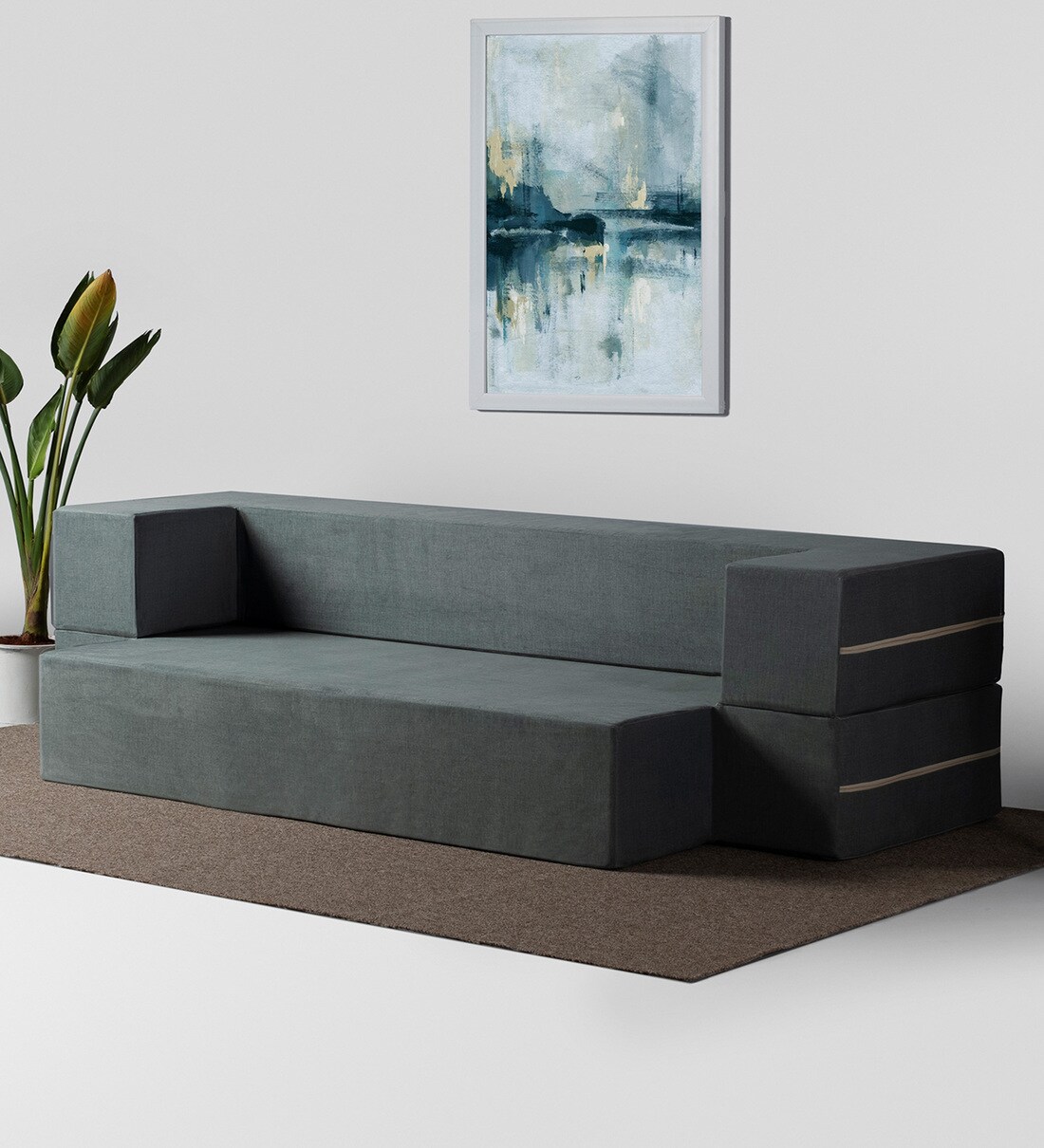 Buy HD Foam (75 x 48) Queen Size 10 Inches Sofa Cum Foldable Mattress