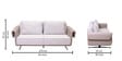 Cubix 3 Seater Sofa In White Color