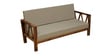 Cullian Solid Wood 3 Seater Sofa in Rustic Teak Finish