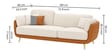 Curve Contemporary Silhouette 3 Seater sofa Set In White Colour