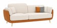 Curve Contemporary Silhouette 3 Seater sofa Set In White Colour